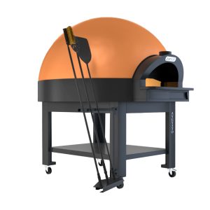 Horno a cúpula para pizza con platea giratoria eléctrico y de gas